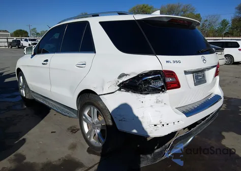 2015 Mercedes-Benz Ml 350 из США, поврежденный, VIN 4JGDA5JB4FA496804